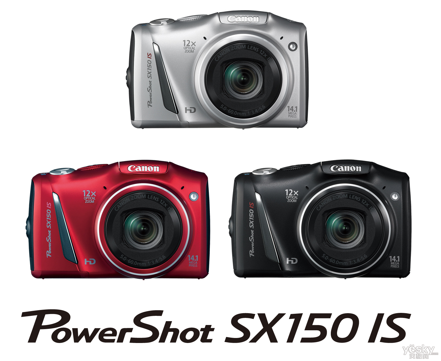 佳能发布sx系列新机powershot sx150 is