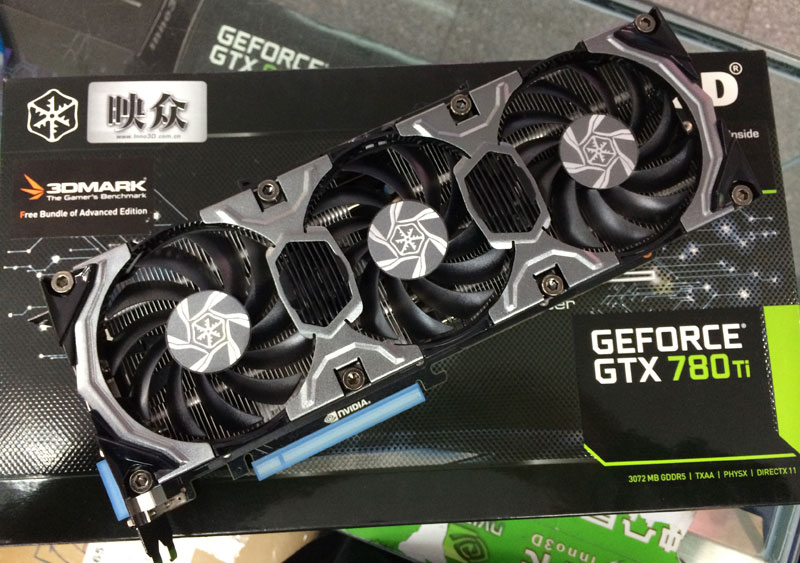 映众(inno3d)gtx 780ti冰龙版采用的p2083的公版方案,散热则是采用