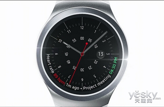 三星智能手表gear s2真机曝光 圆形金属表盘