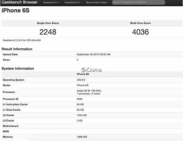 iphone 6s跑分曝光?丨小米手机告别1gb内存