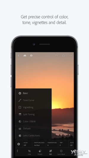 Adobe发布新版iOS平台Lightroom Mobile应用