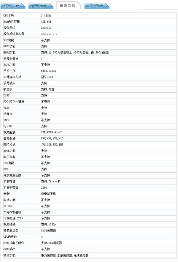 三星galaxy s8/s8 登陆工信部 6gb内存确认