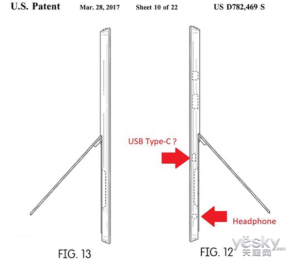 新专利:surface pro 5或改用usb type-c接口