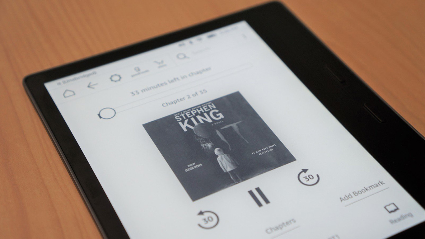 新款kindle oasis:更大的屏幕并且防水!