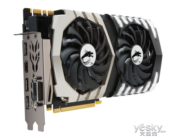 微星gtx 1070ti titanium带有金属配色的铝合金材质背板,保证显卡