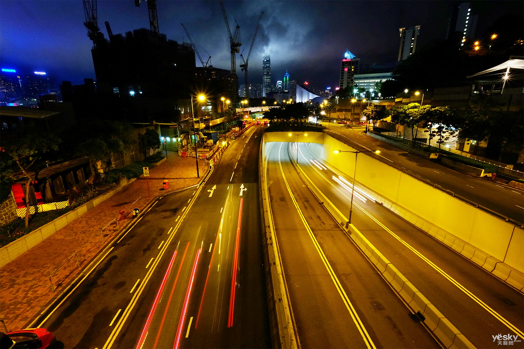 香港街头夜景