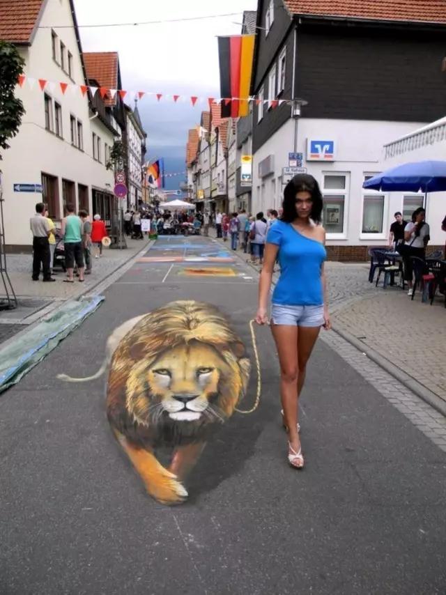 国外彩绘街头图片